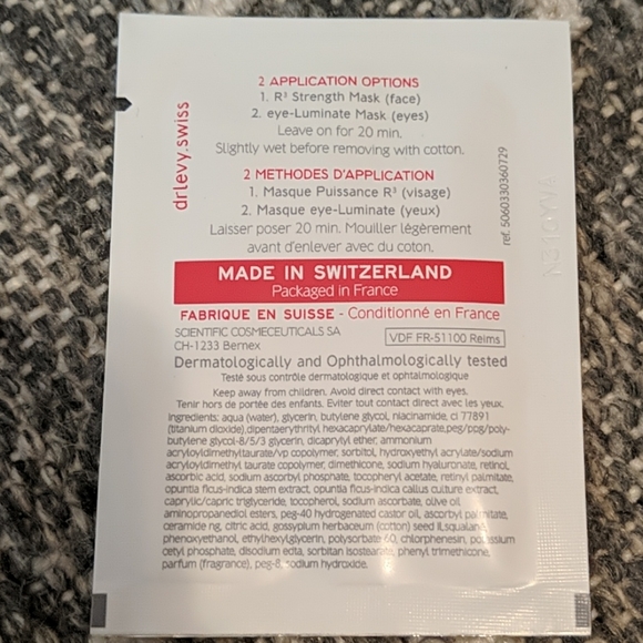NWT Dr. Levy Switzerland Cell Matrix Mask - Picture 2 of 2